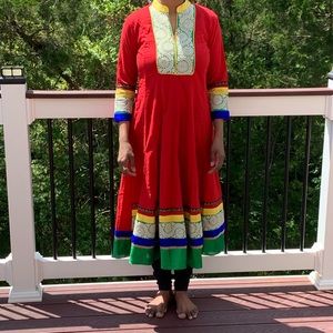 Semi part wear long kurta Indian designer
